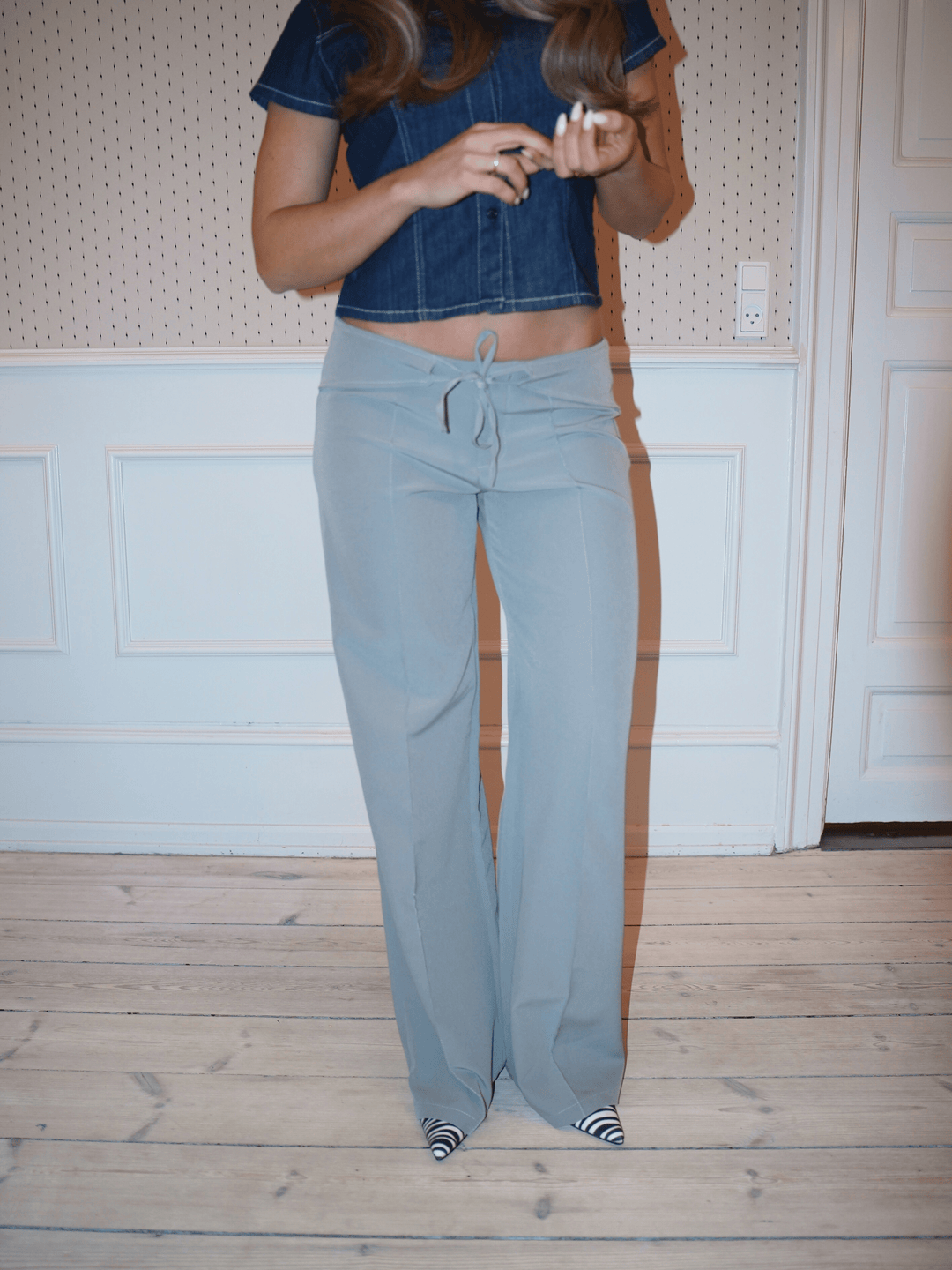Kaia low-rise suit pants