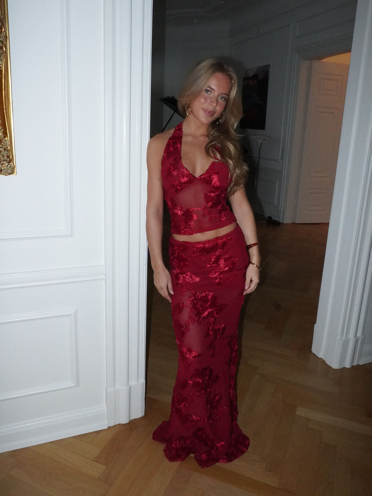Kivo Mesh Top Red