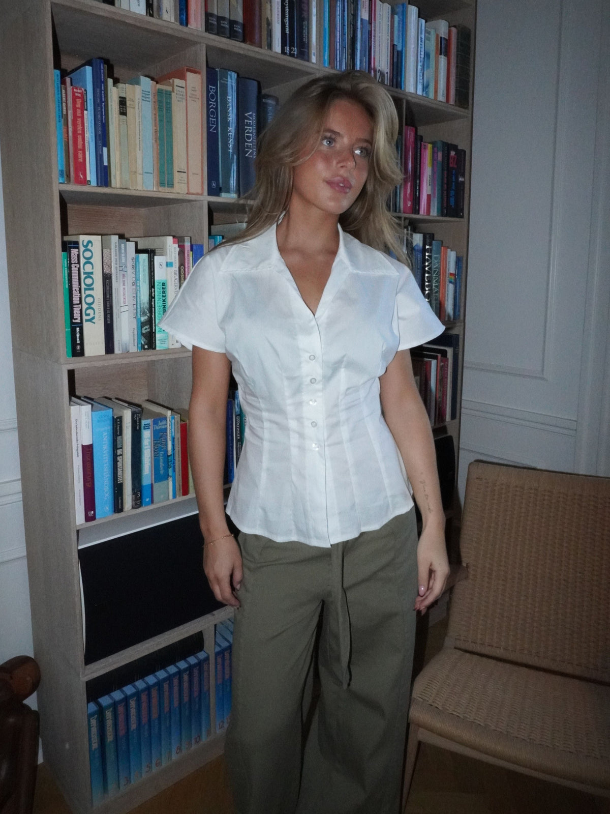 Alessia Fitted Shirt White