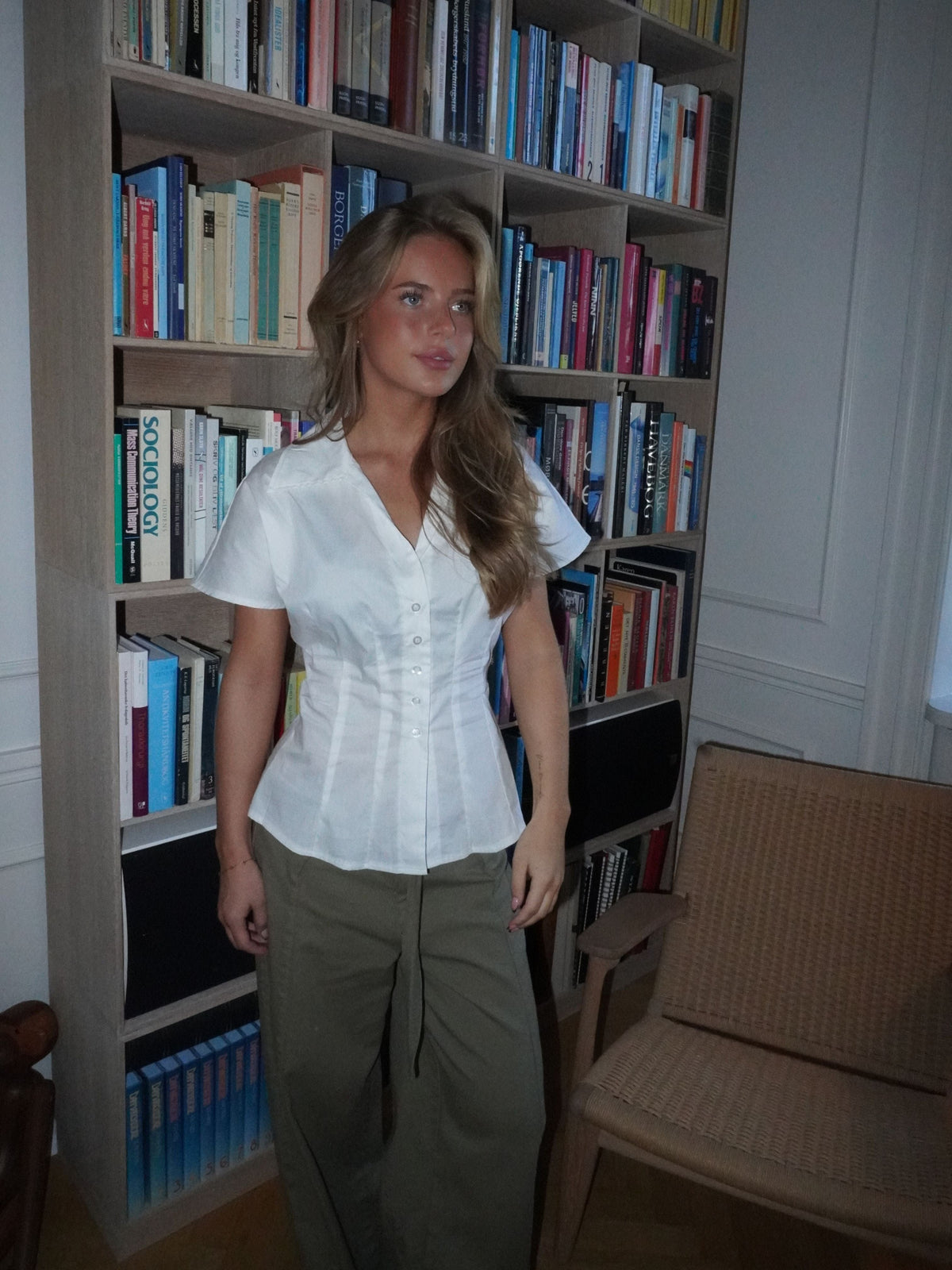 Alessia Fitted Shirt White