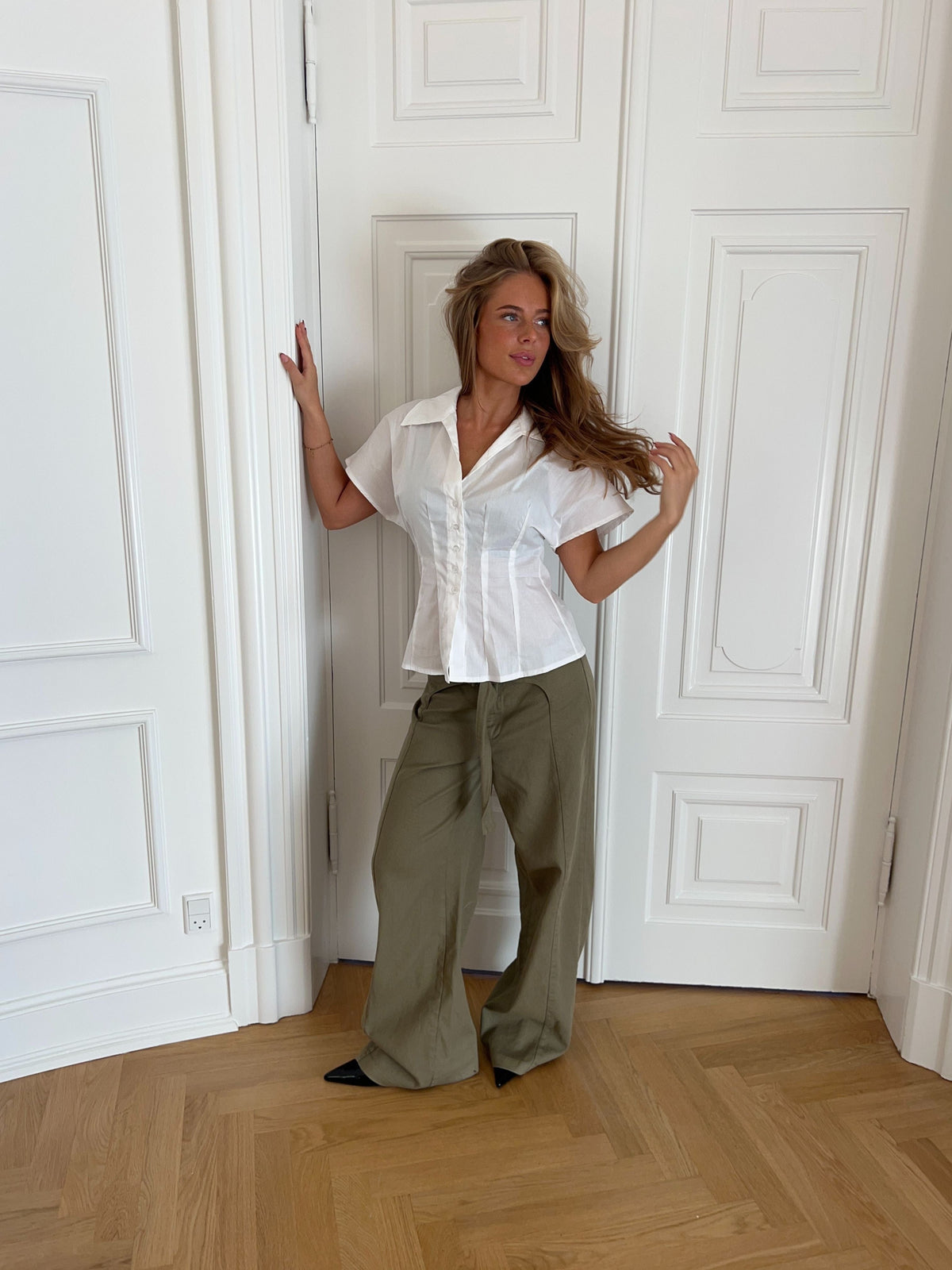 Alessia Fitted Shirt White