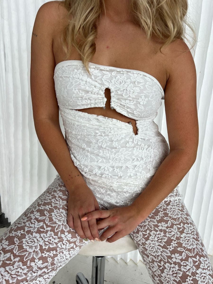 Alma Lace Set White