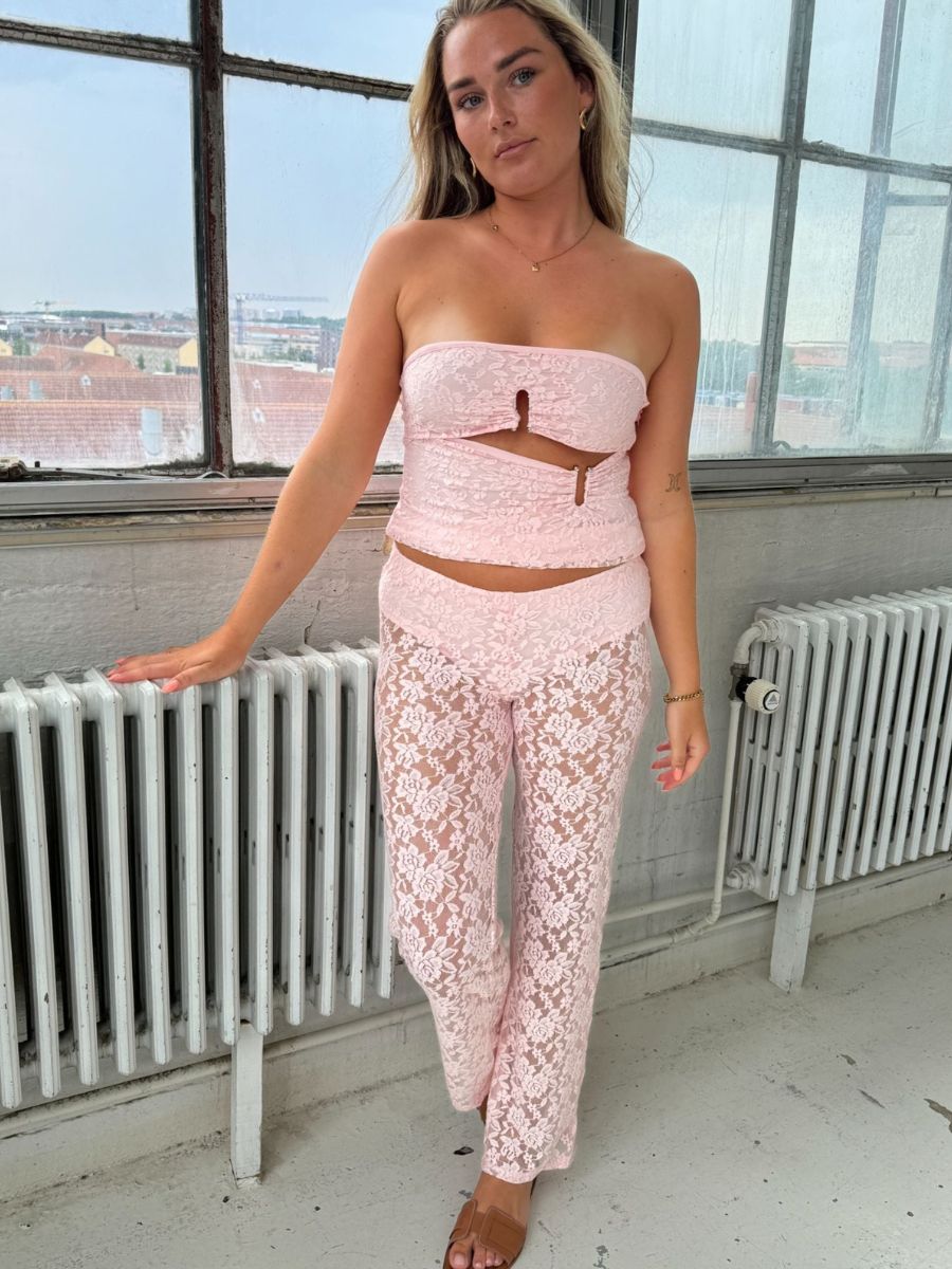 Alma lace top - Pink