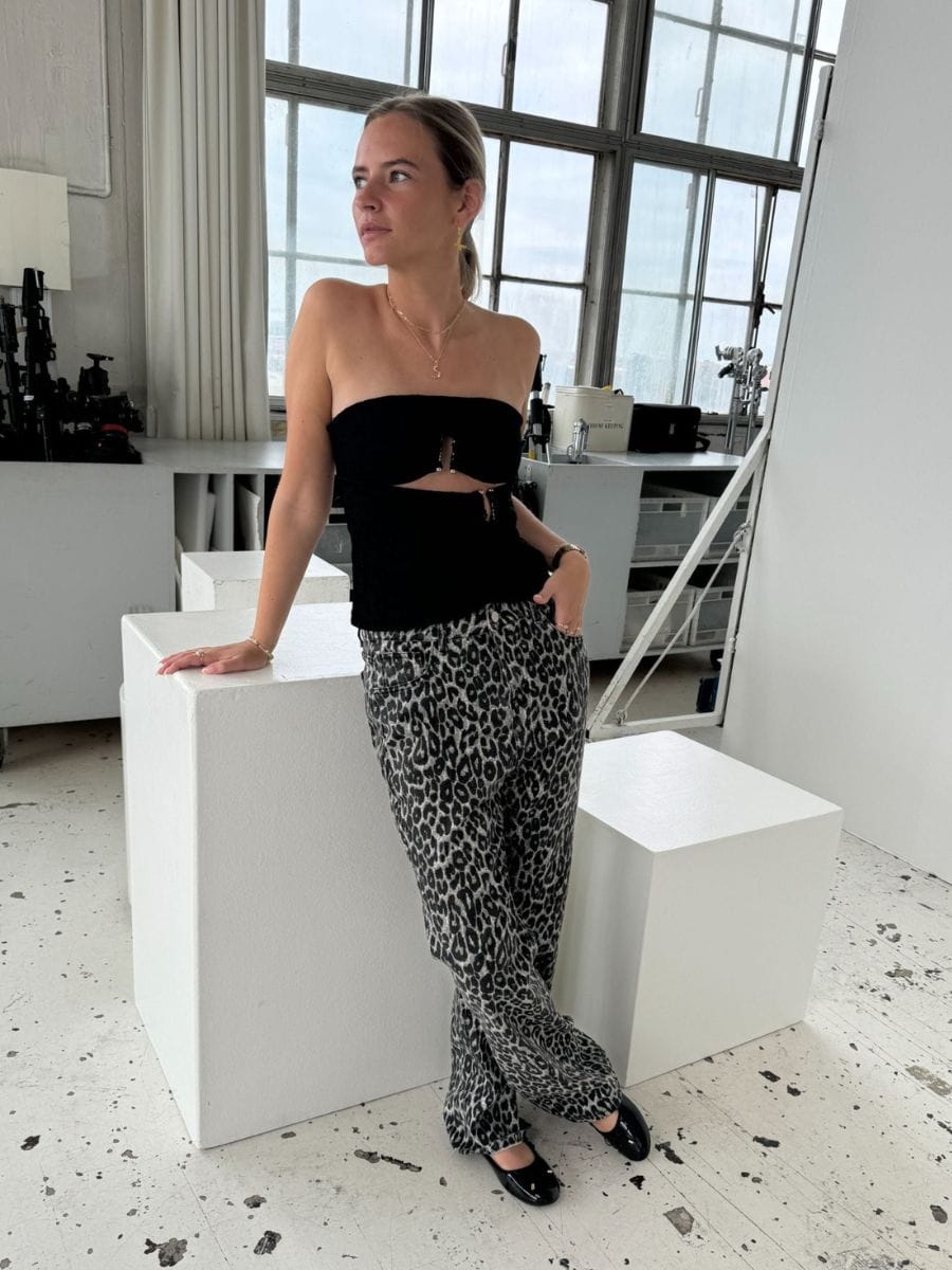 Alma Lace Top Black