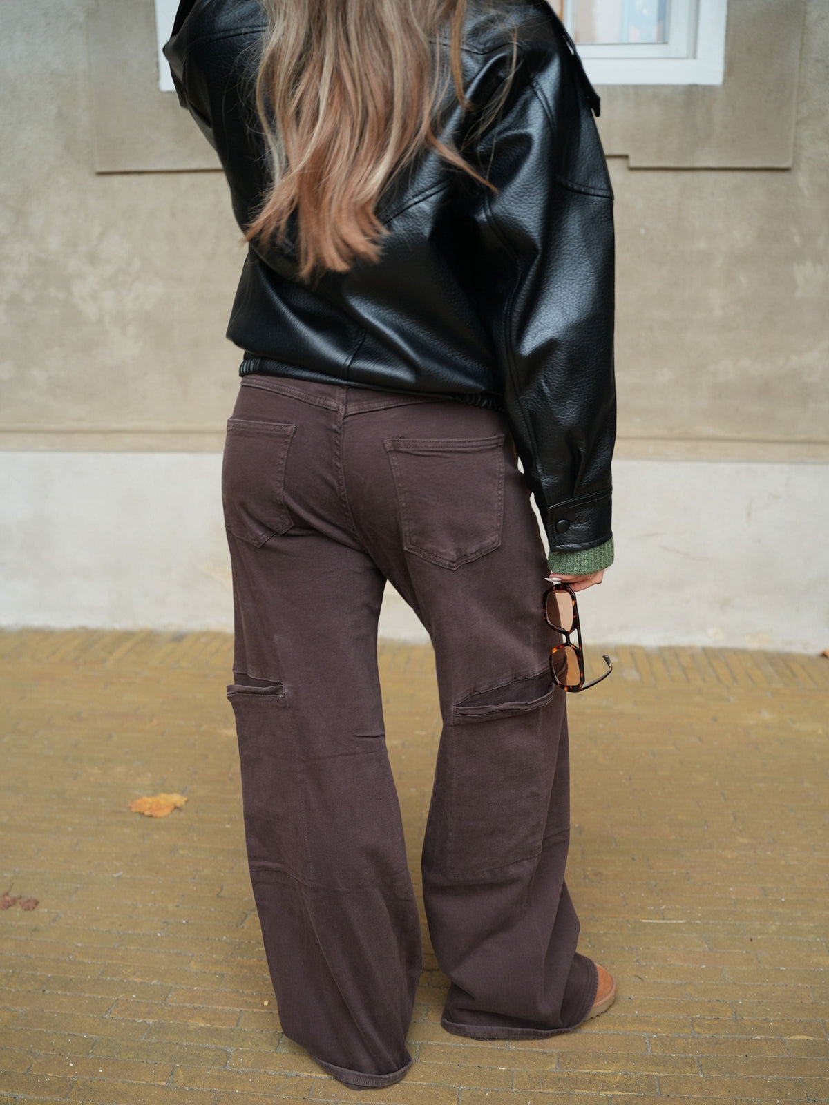Althea Pocket Jeans Brown