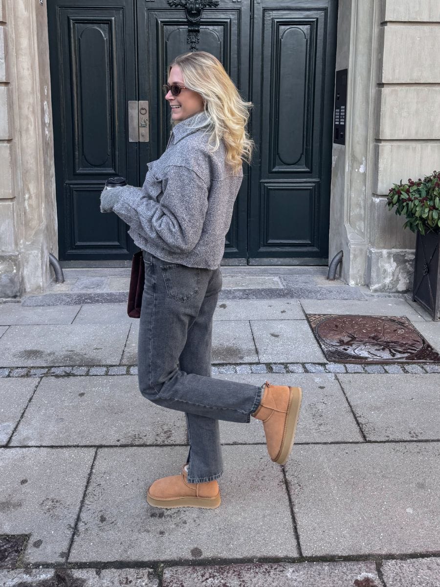 Platform Teddy Boots Brown