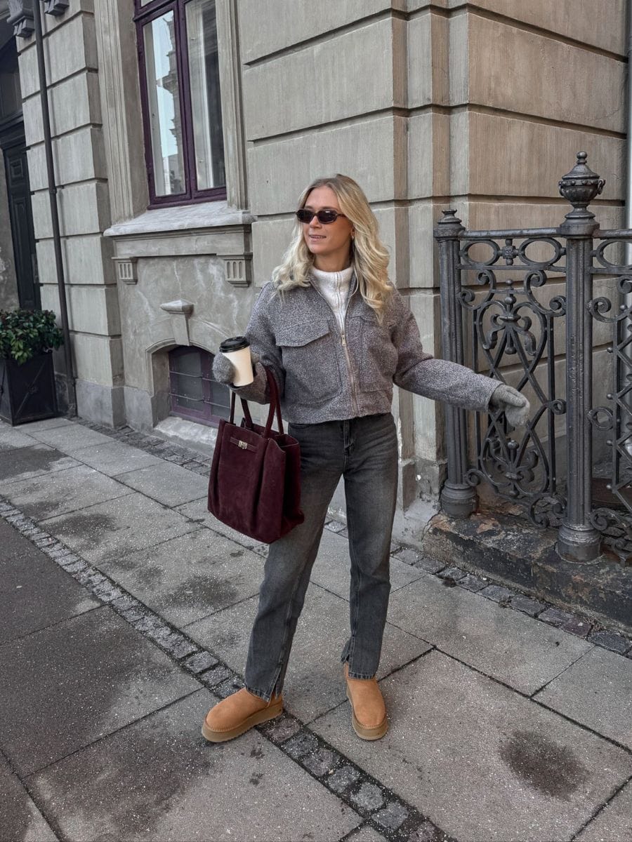 Platform Teddy Boots Brown