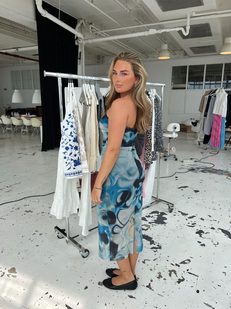 Camille tube dress - Blue