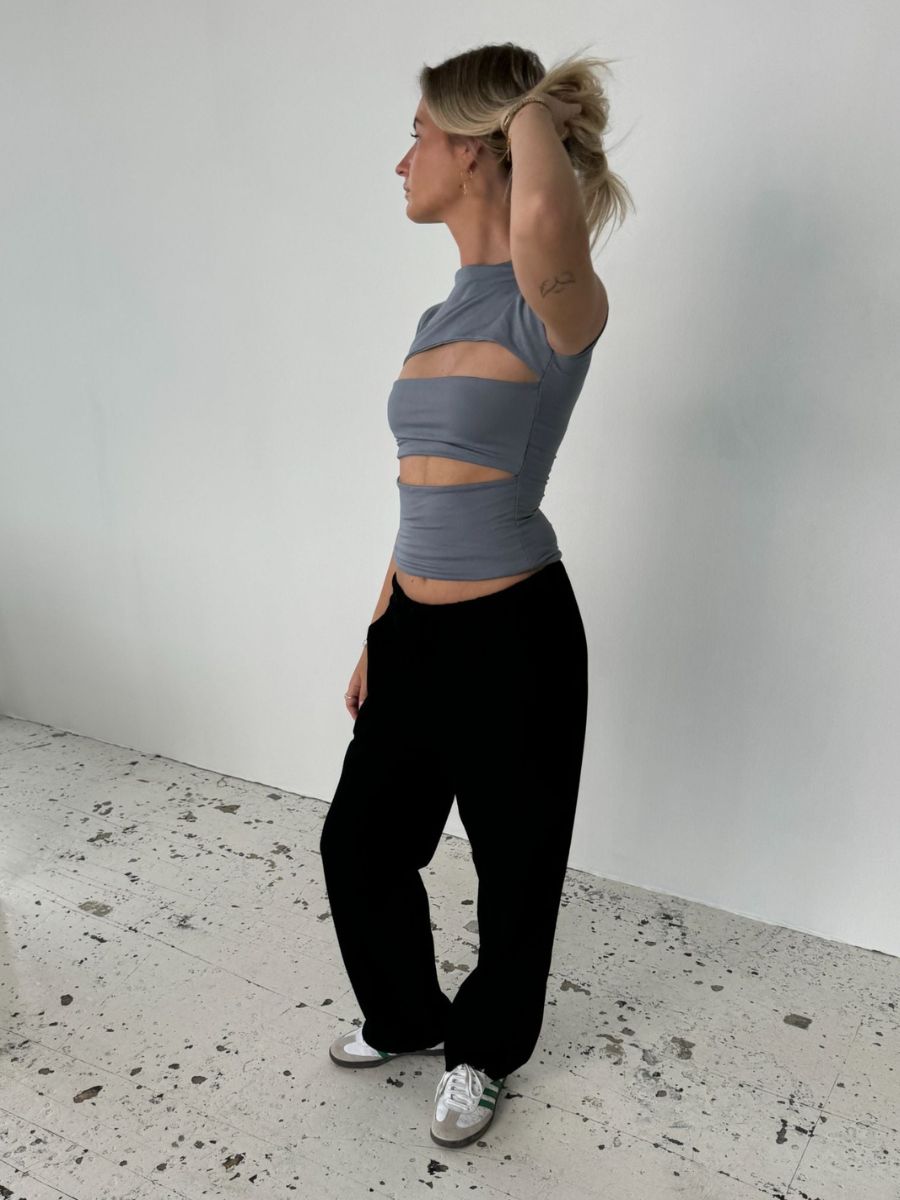 Charlotte linen pants - Black