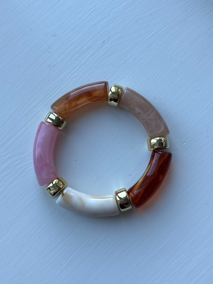 Ora bracelet - Pink/gold