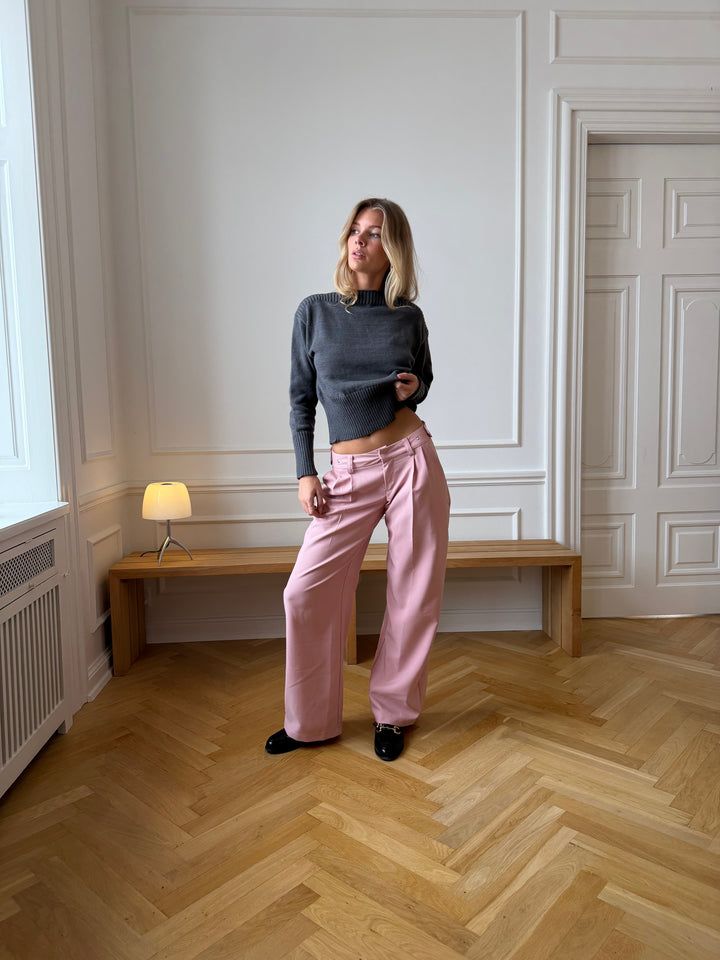 Lila loose suit pants - Dusty pink