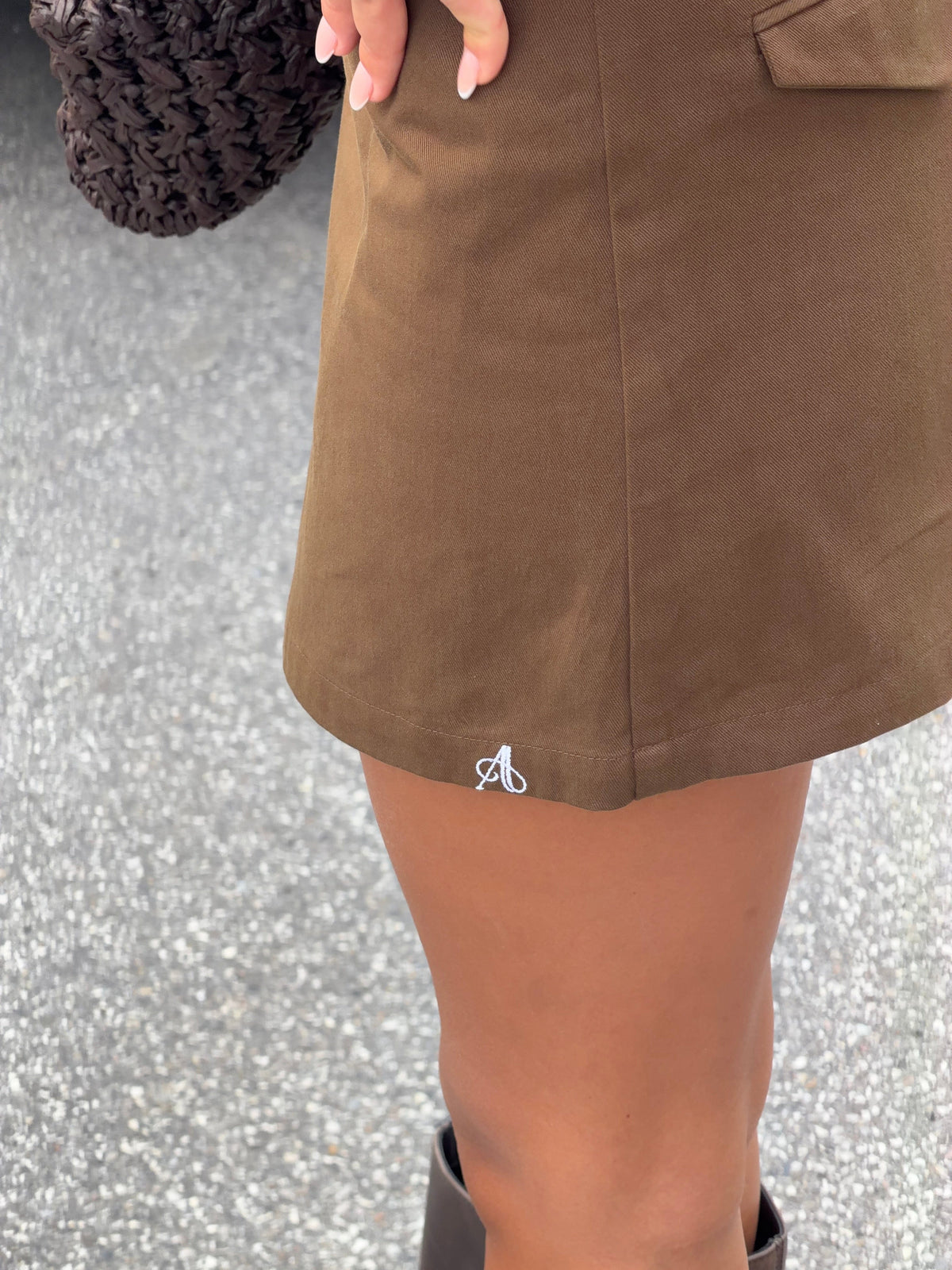 Ruby Mini Skirt Brown