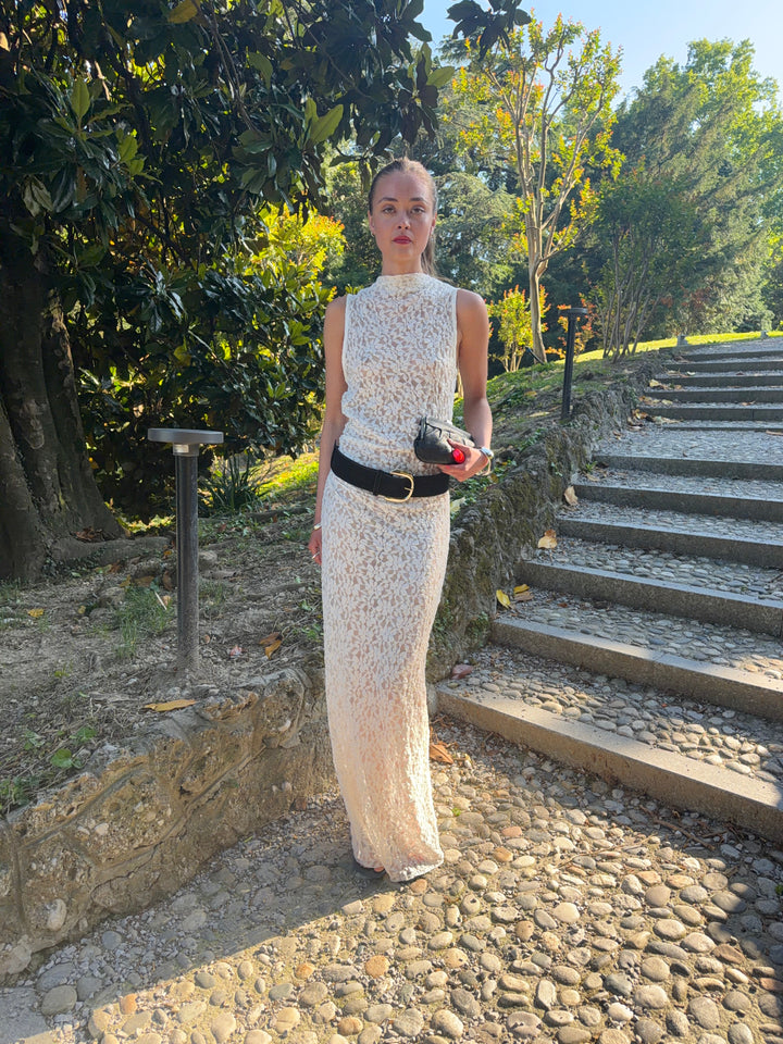 Rona Lace maxi dress - White