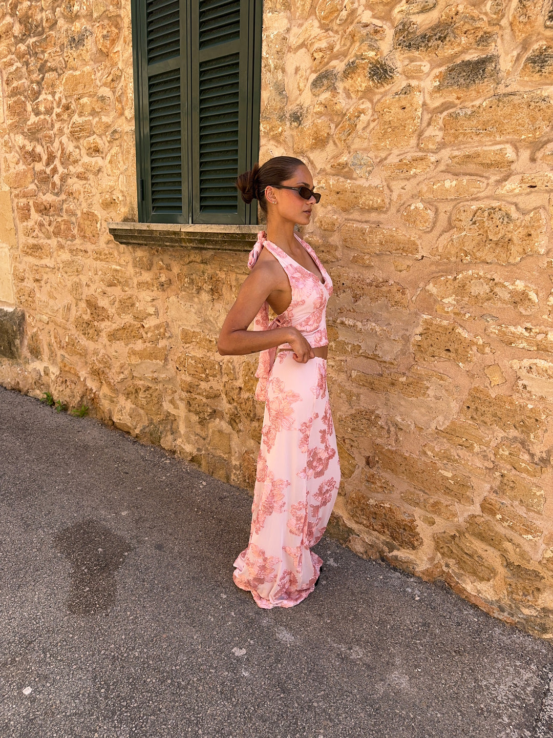 Kivo maxi mesh skirt - Pink