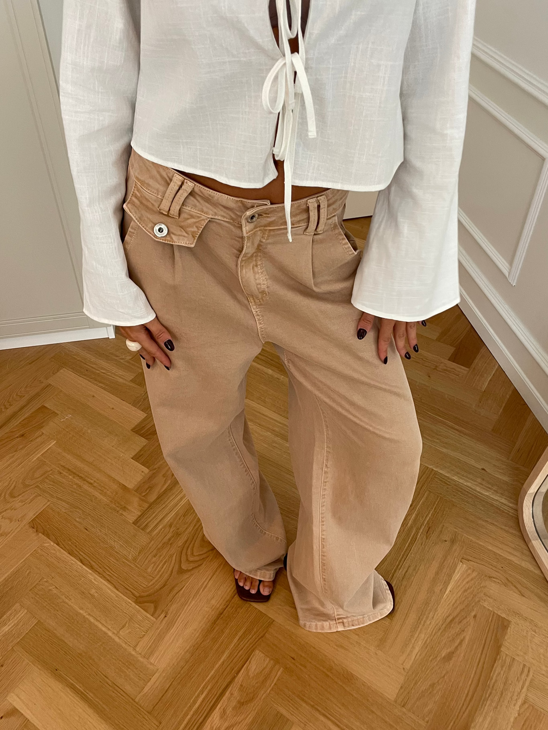 Esme baggy jeans - Dusty orange