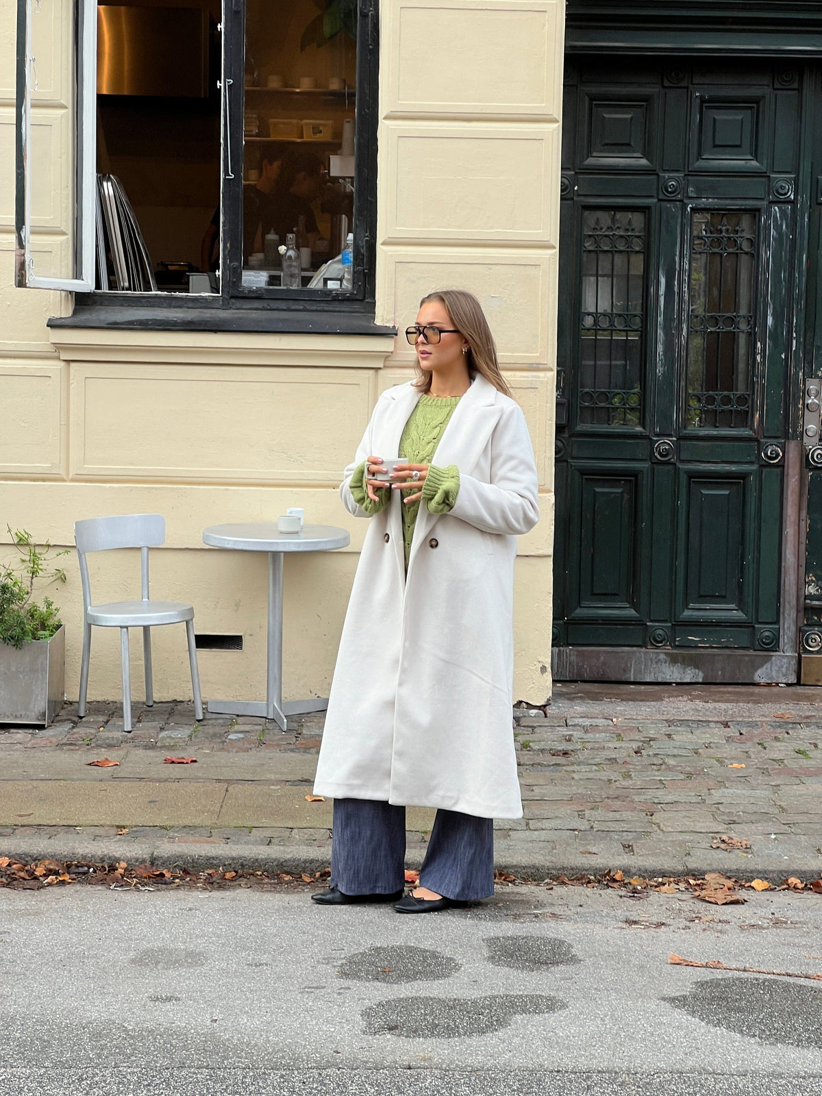 Kelly Long Coat White