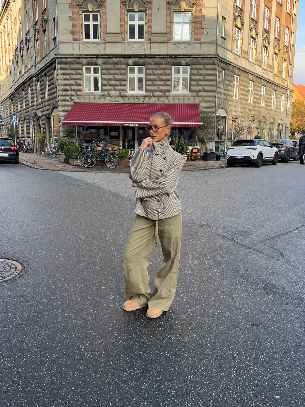 Claire Belt Pants Green