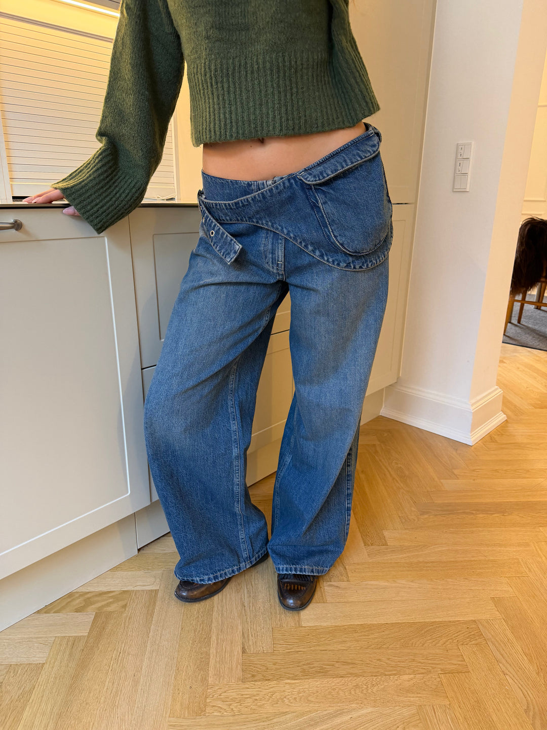 Nia belt bag jeans - Medium blue
