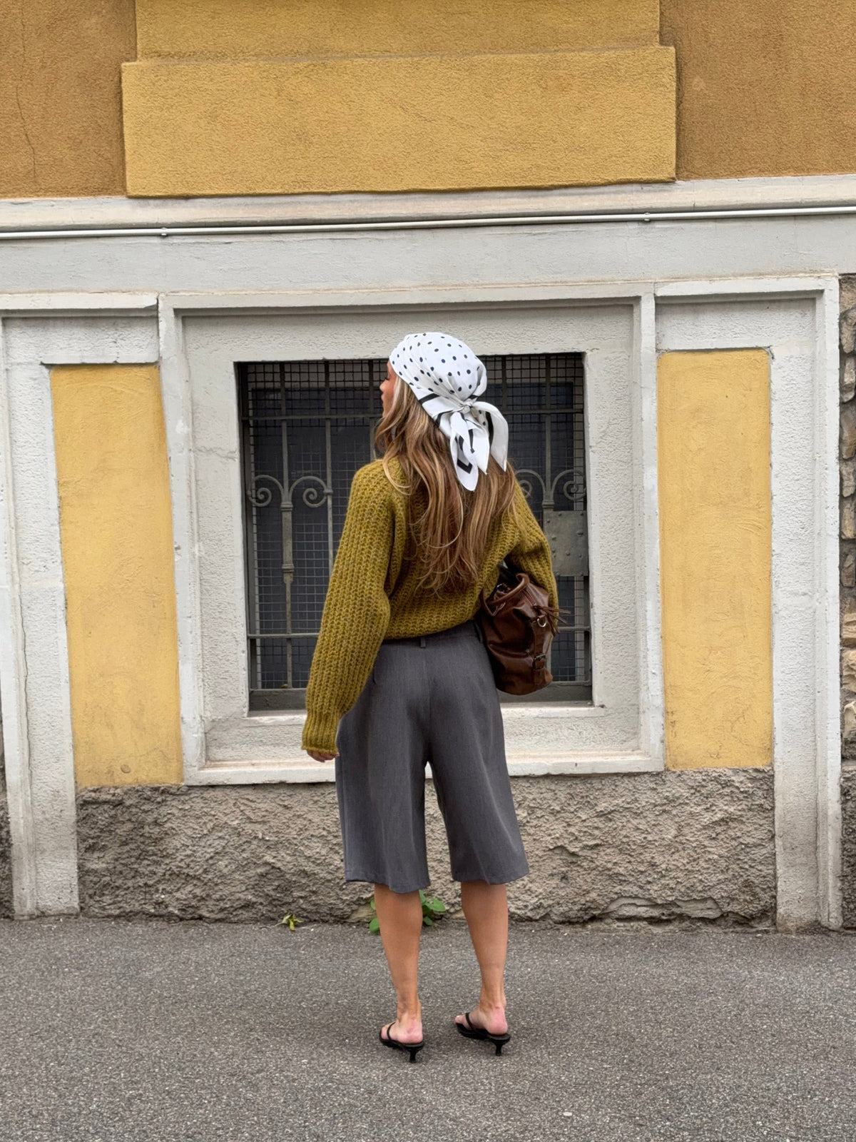Carla Chunky Sweater Olive Green
