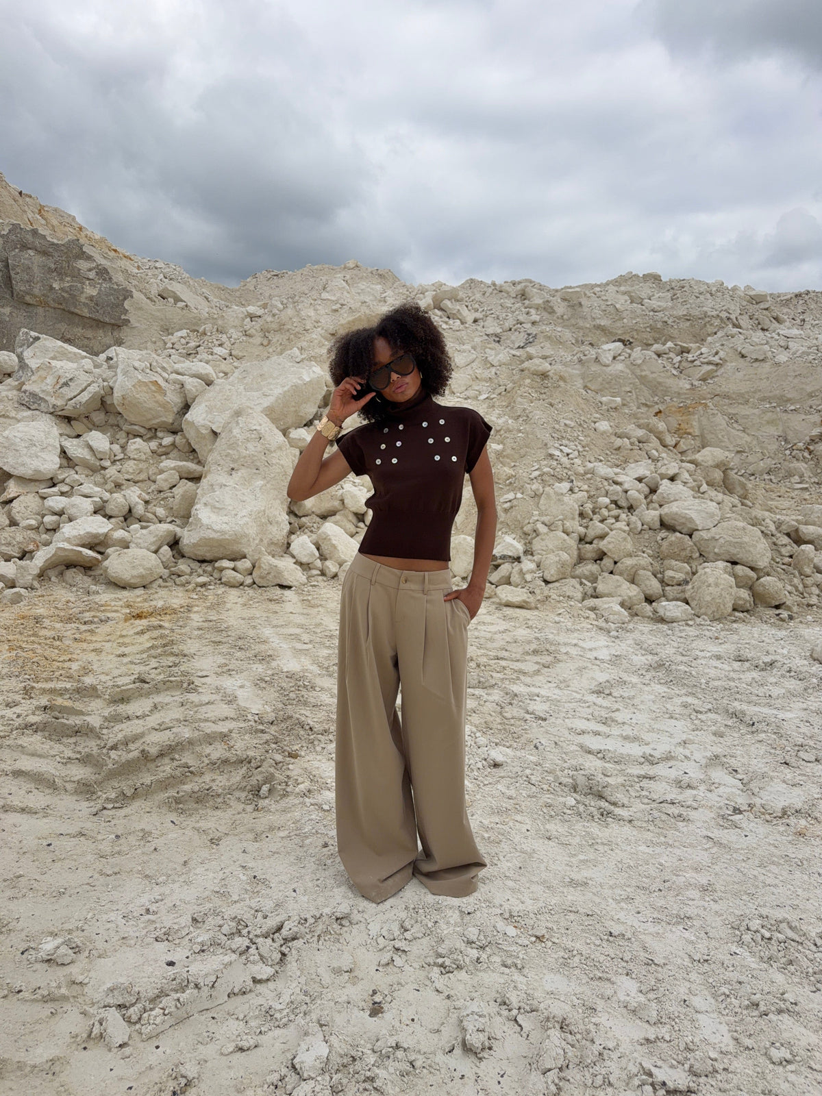 Holly Suit Pants Beige