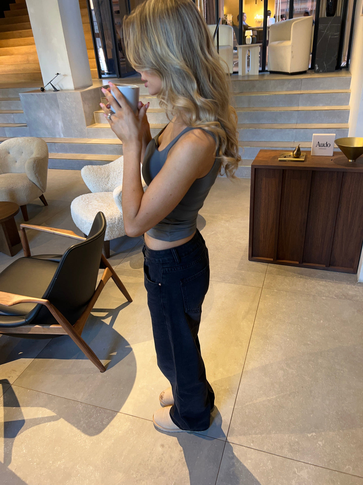 Nola Top Grey