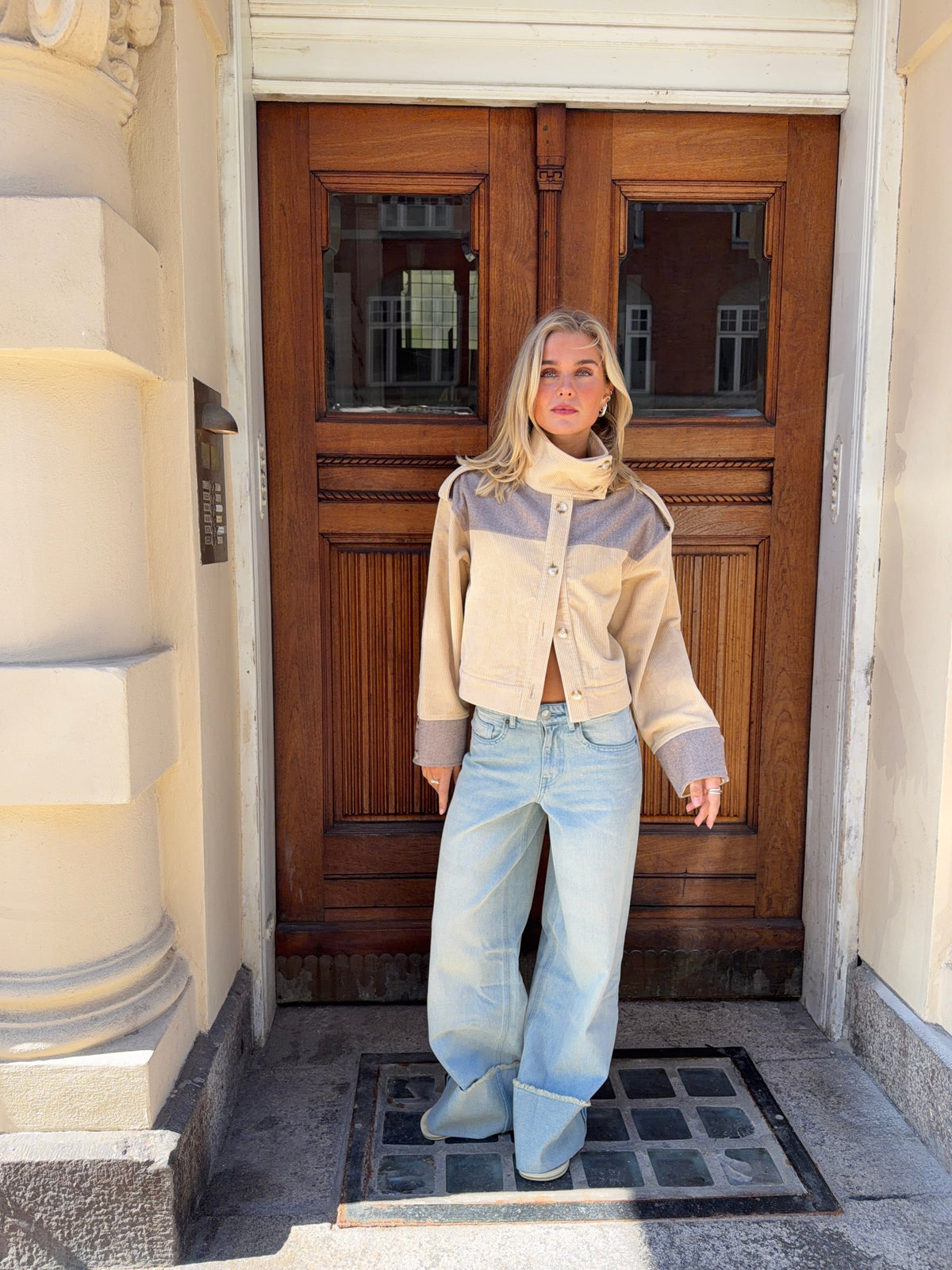 Isla Fold-Up Jeans Light Blue