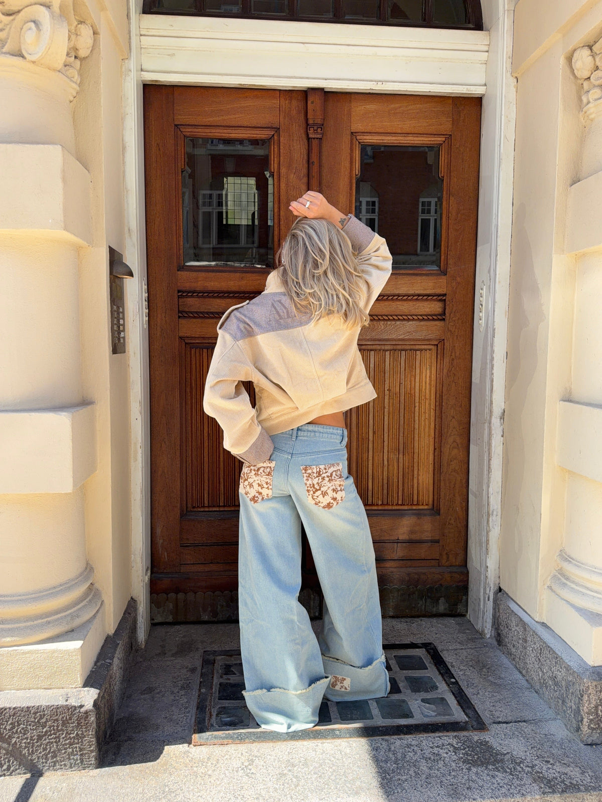 Isla Fold-Up Jeans Light Blue