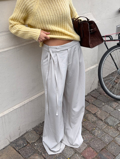 Malva belted suit pants - Light taupe
