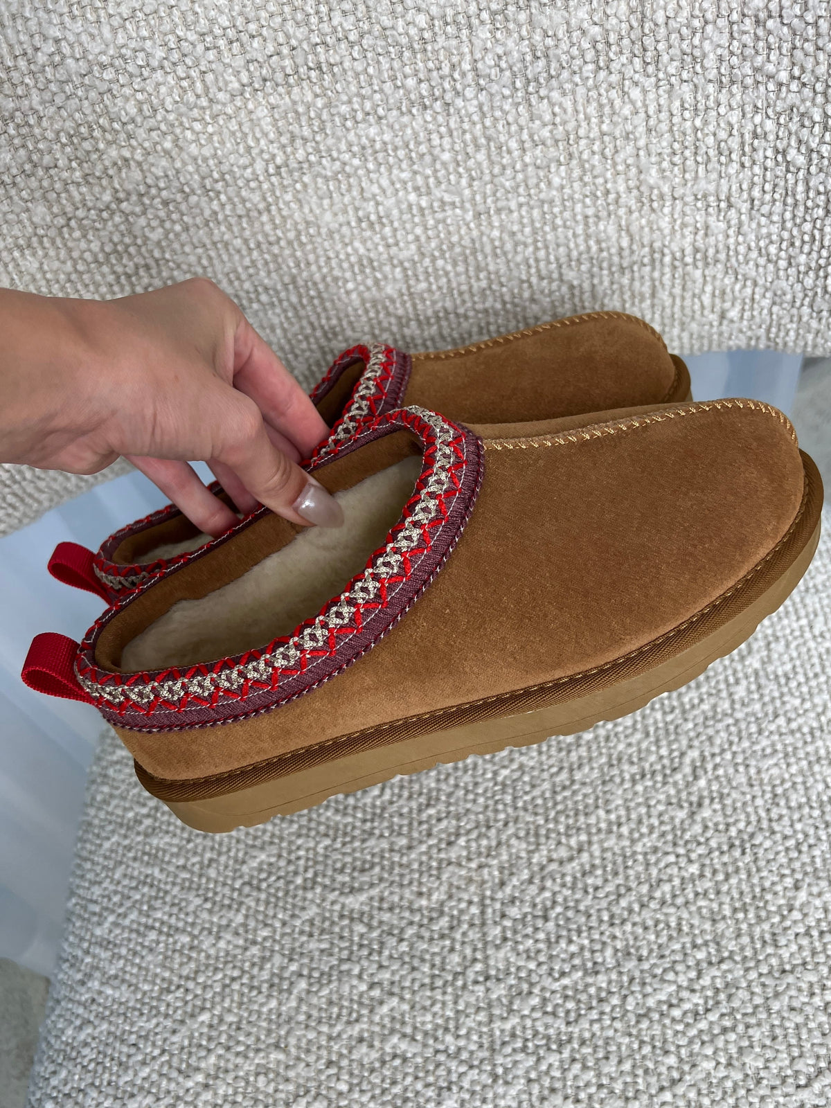 Tora Teddy Shoe Red