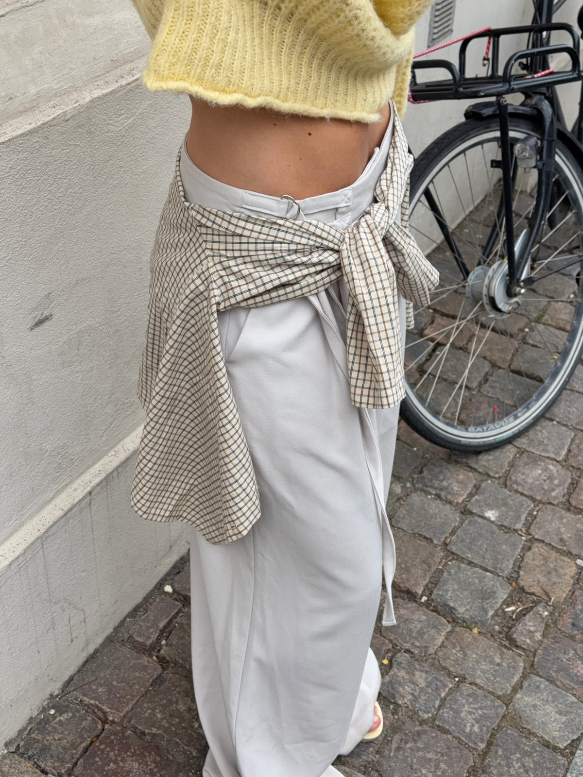 Malva Belted Suit Pants Taupe