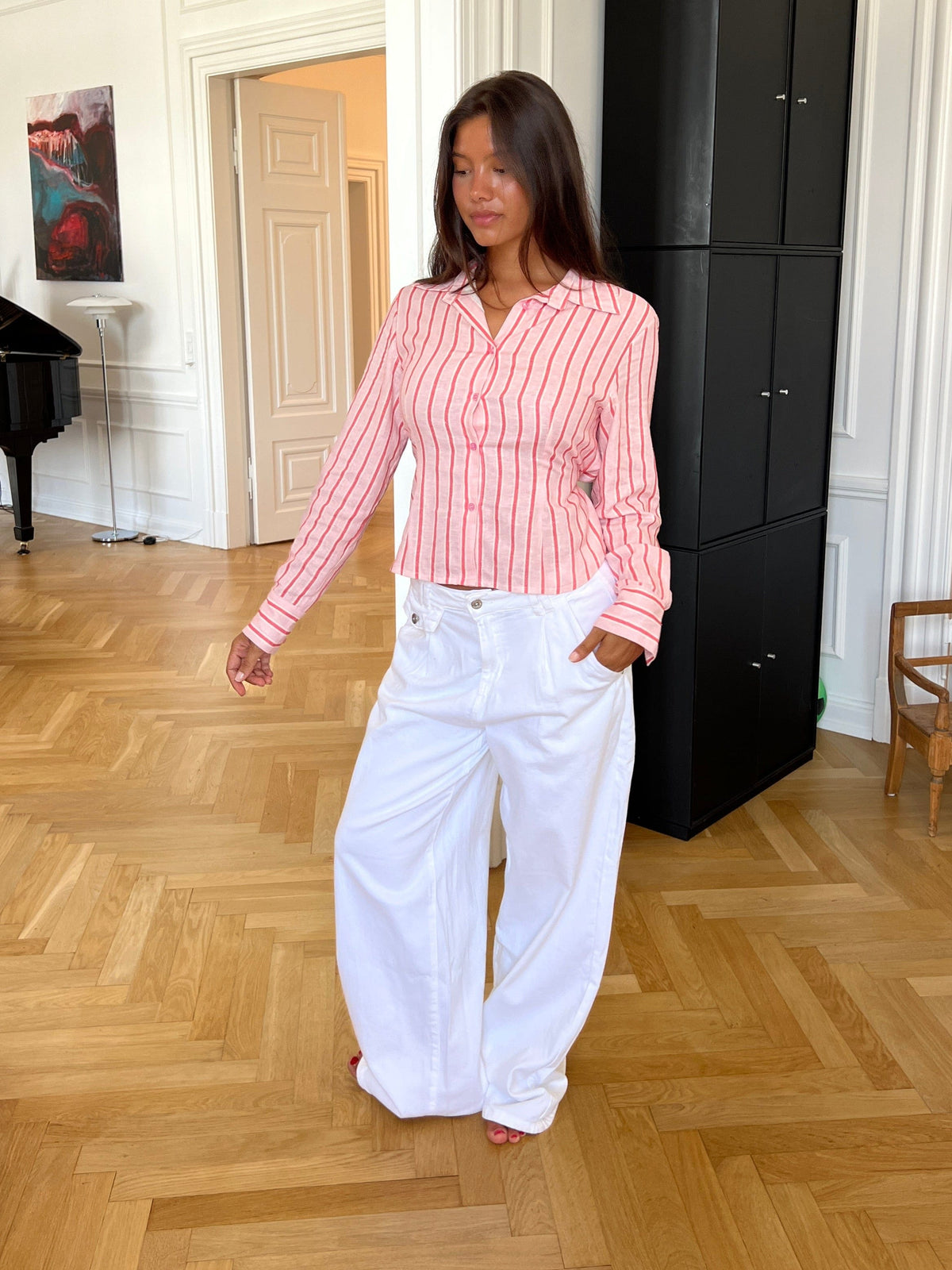 Esme Baggy Jeans White