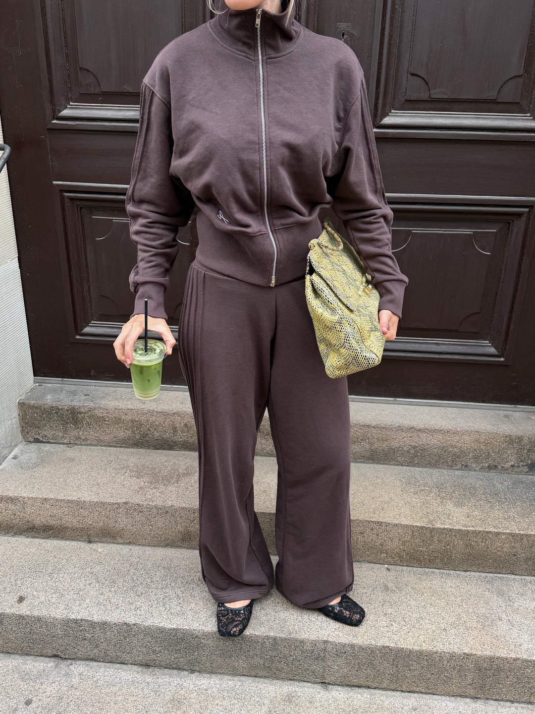 Kenya zip sweatshirt - Brown