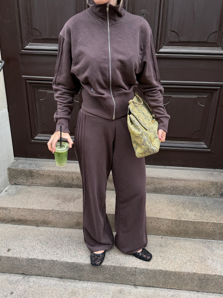 Kenya zip sweatshirt - Brown