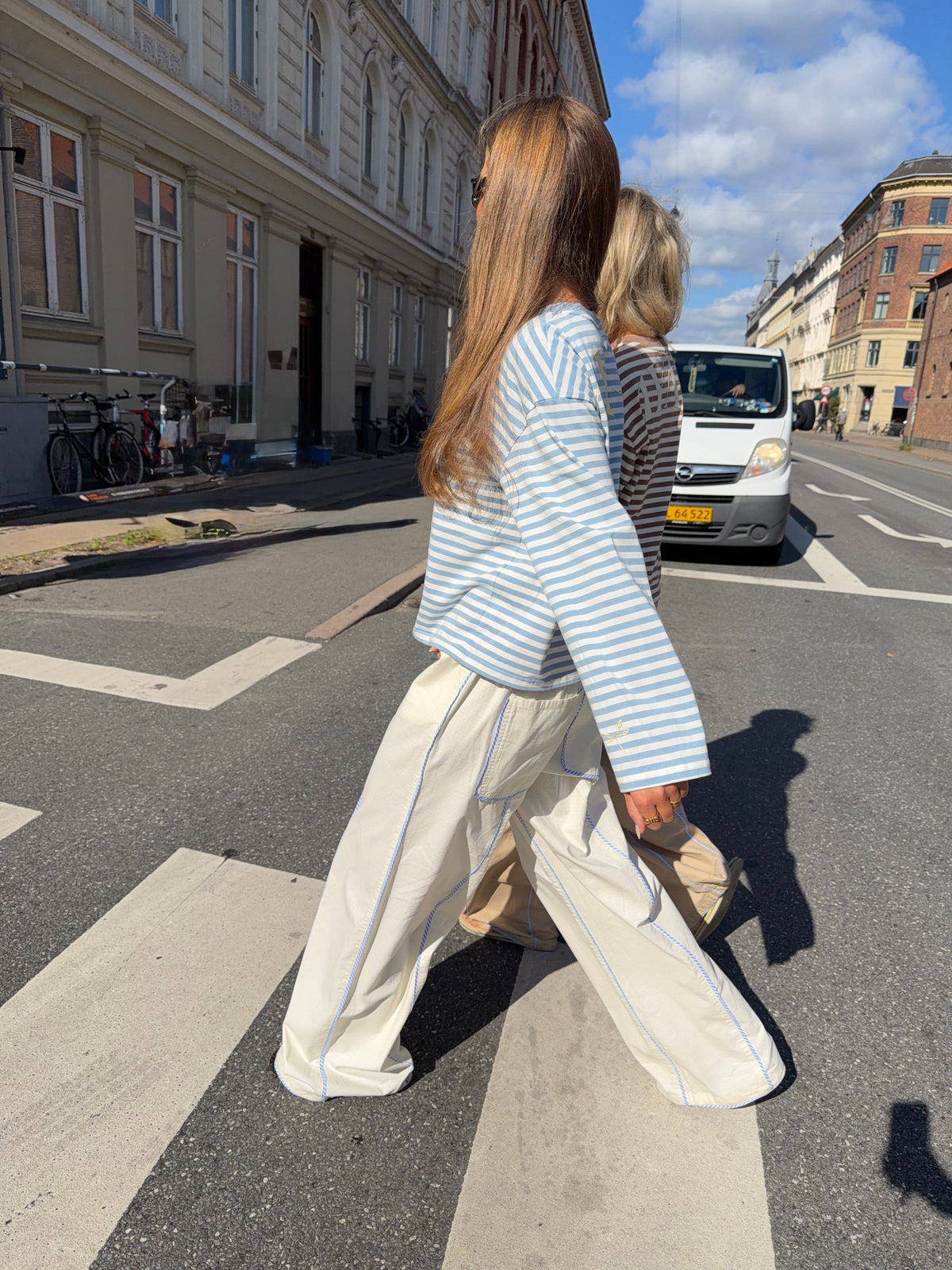 Jua Striped Pants Cream