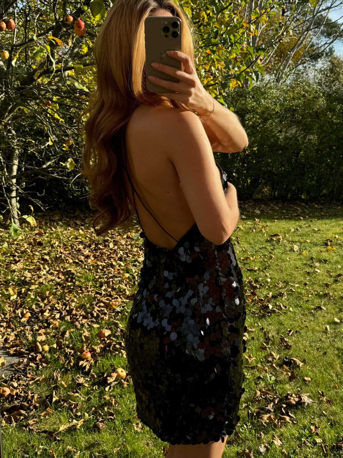 Nova Sequin Dress Black