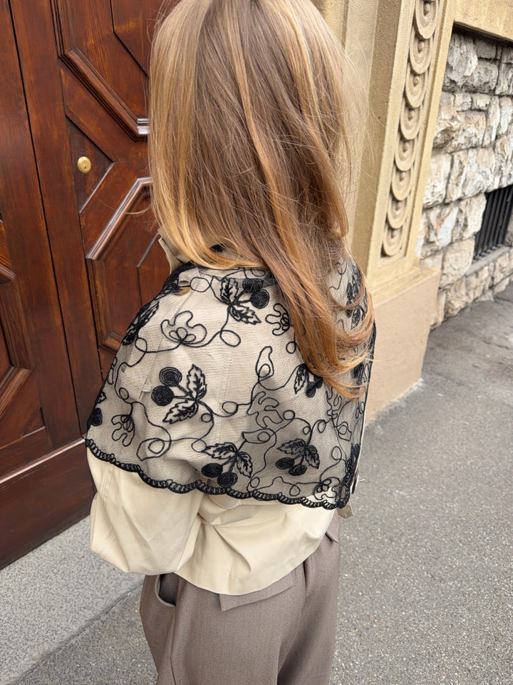Rue lace scarf - Black