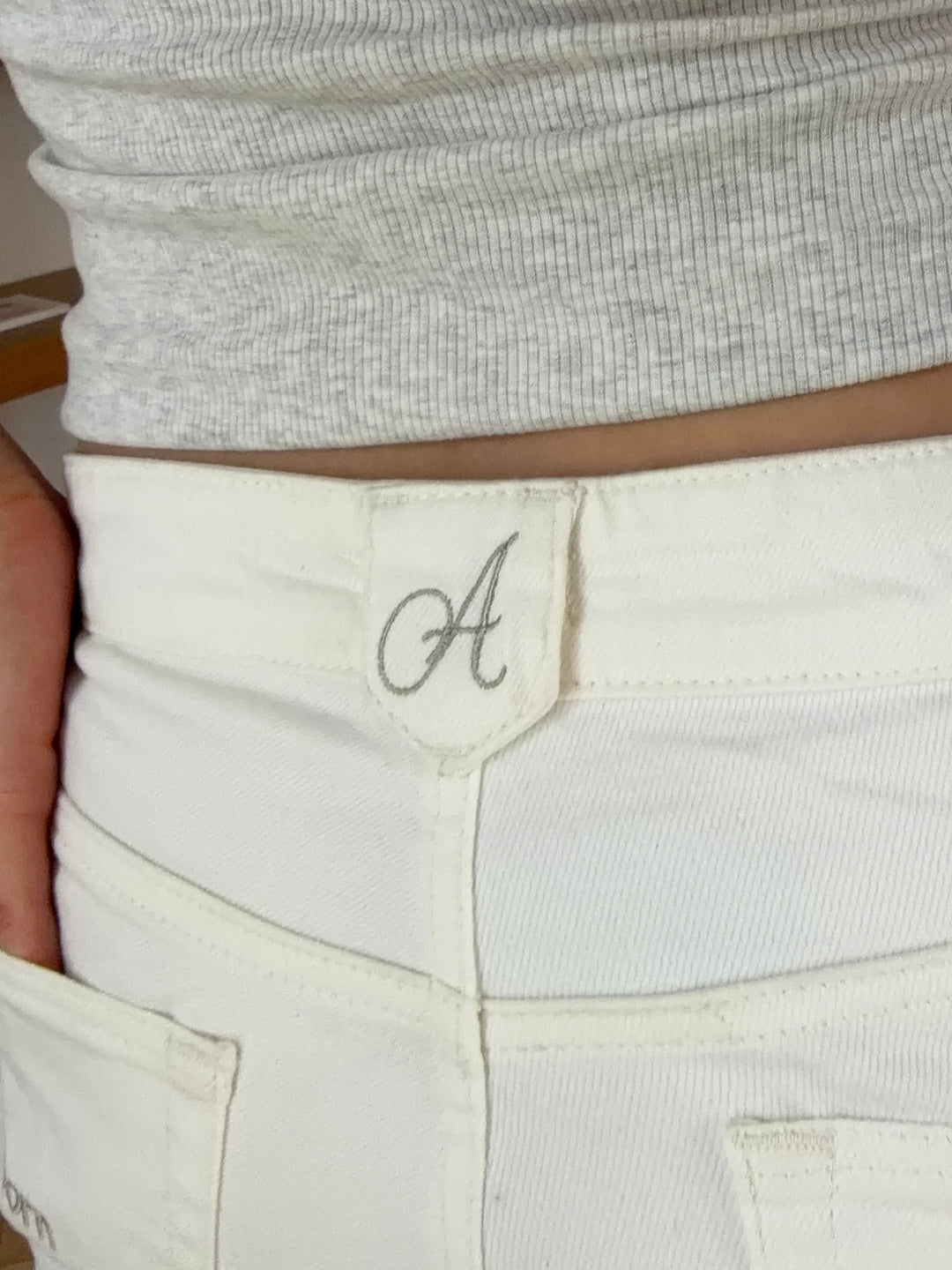 Kelly baggy denim jeans - White