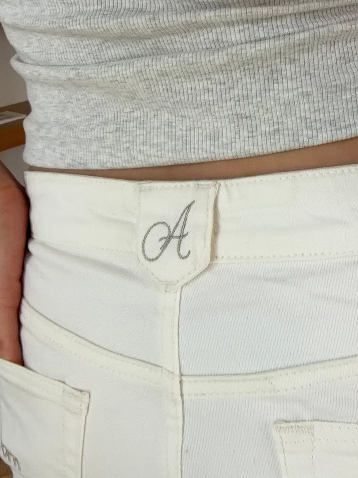 Kelly baggy denim jeans - White