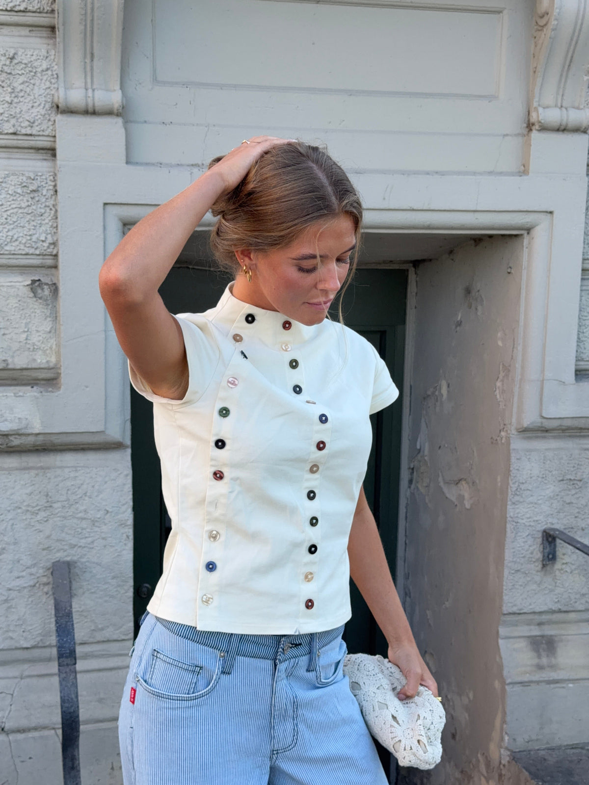 Kari Button Shirt Cream