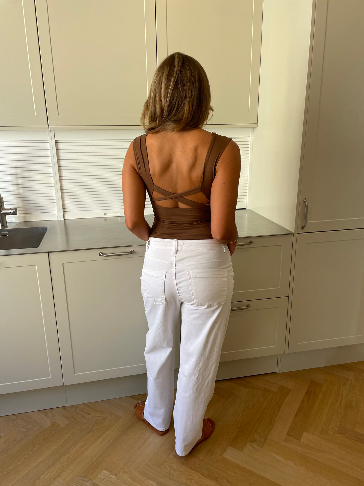 Rosalia Baggy Jeans White