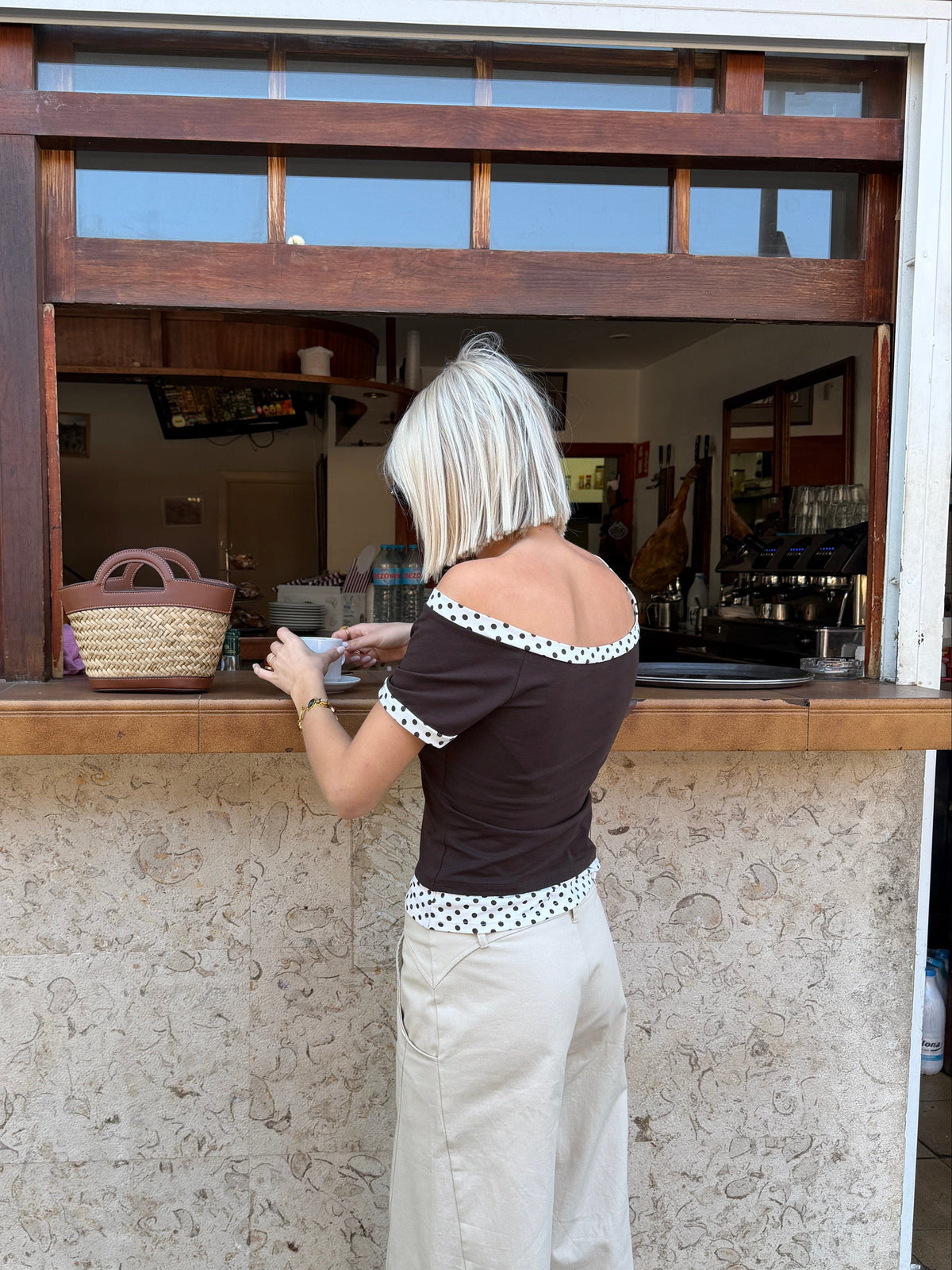 Vanja Double T-Shirt Brown