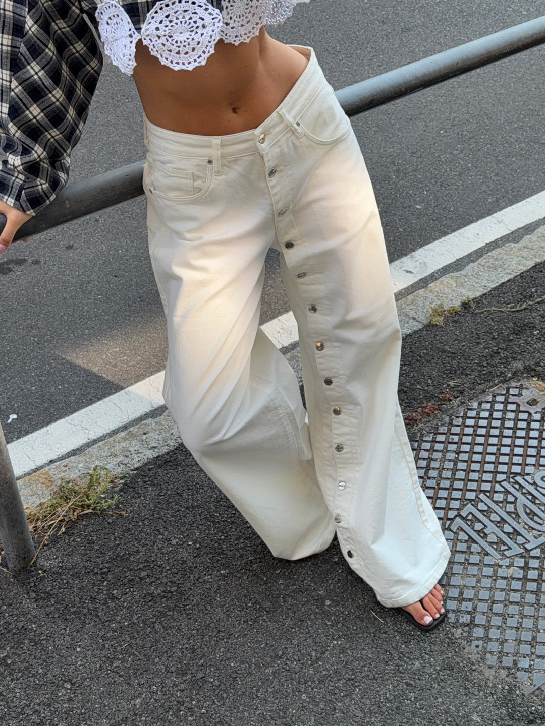 Kelly baggy denim jeans - White