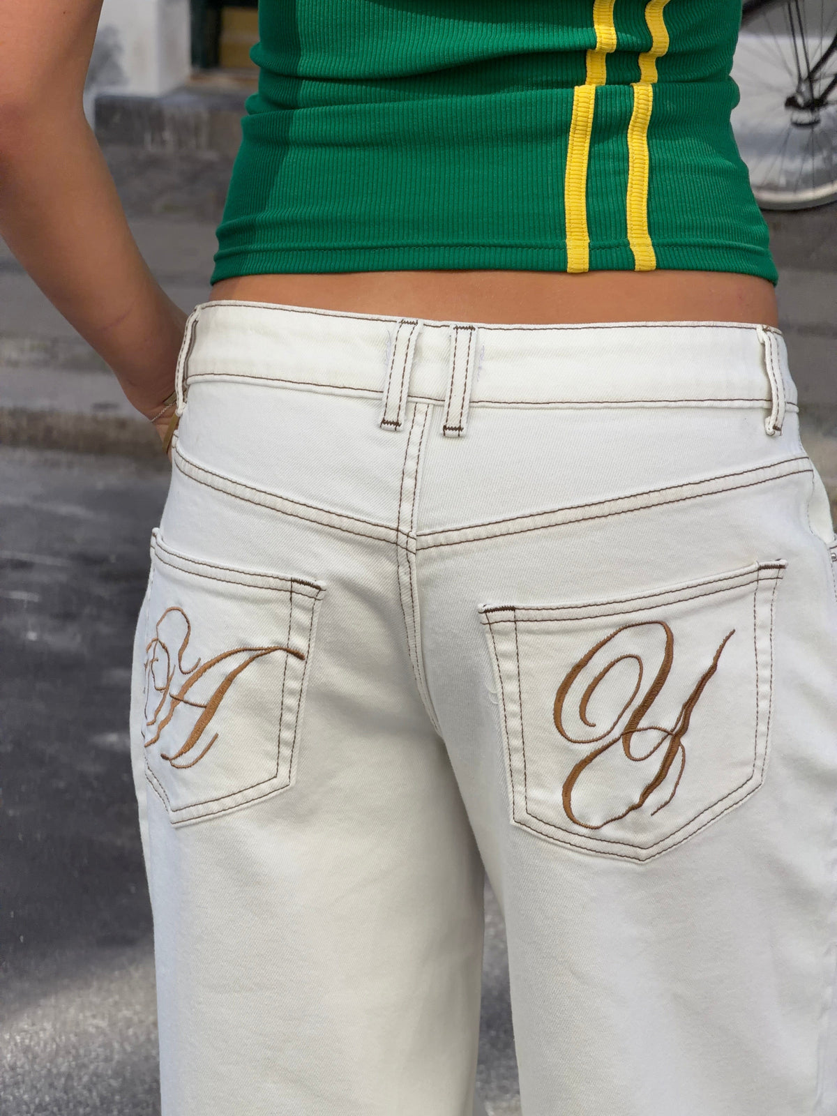 Estrid Baggy Jeans White