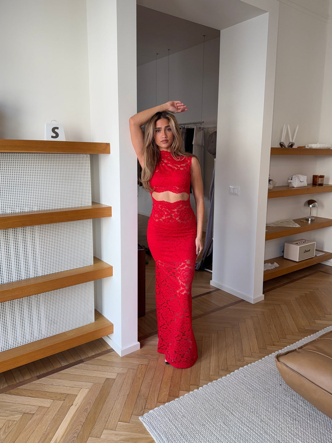 Lydia lace maxi dress