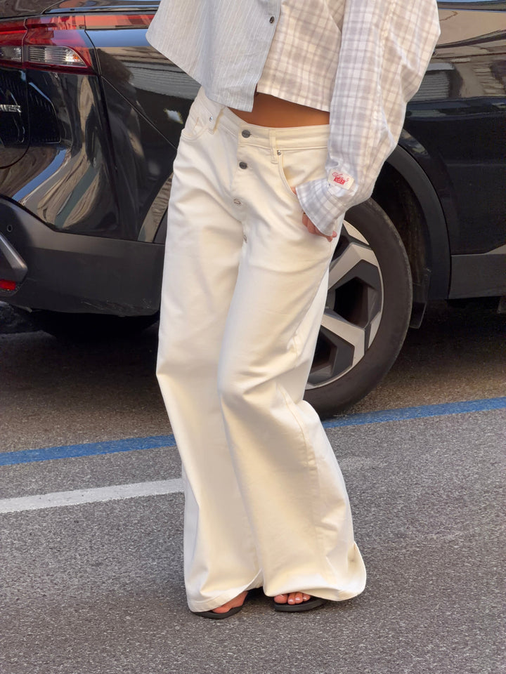 Kelly baggy denim jeans - White