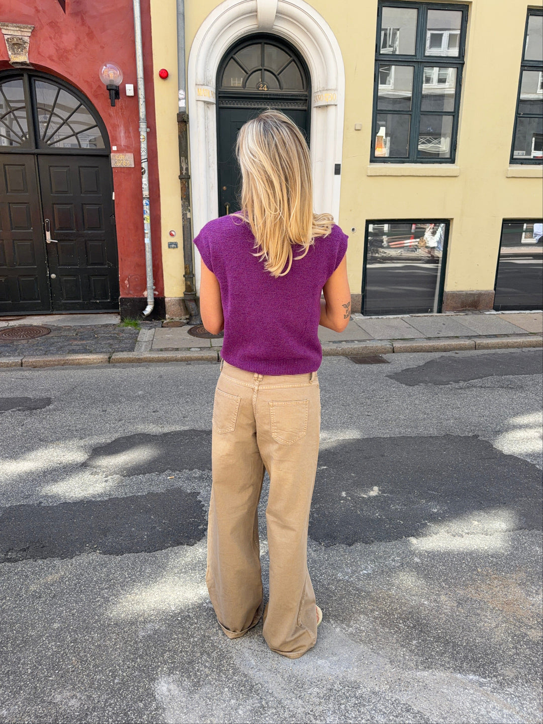 Othilie yoke jeans - Brown