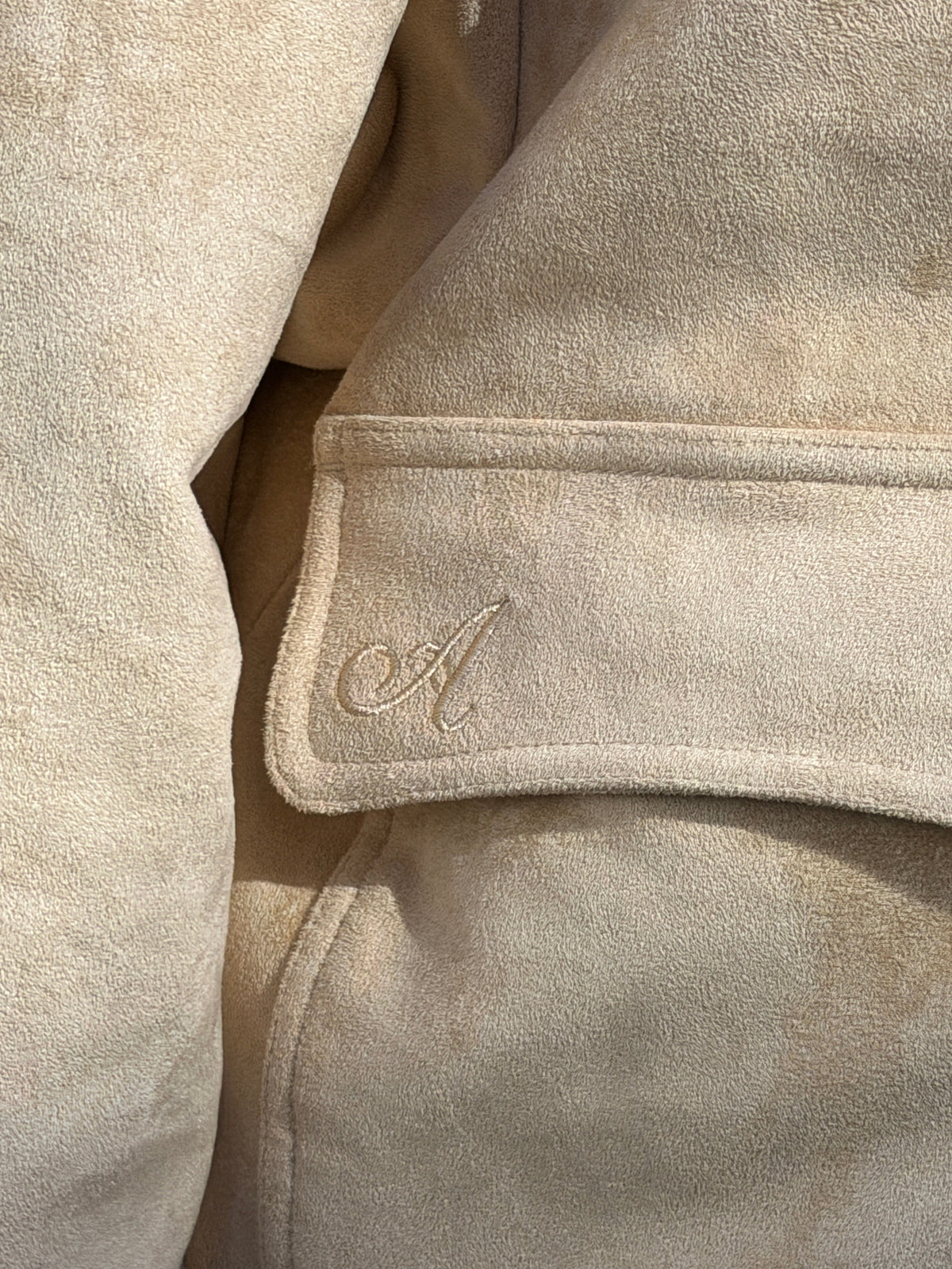Leah Suede Jacket Beige
