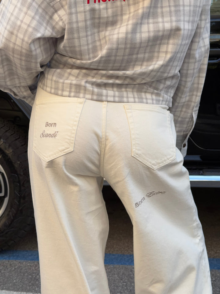Kelly baggy denim jeans - White