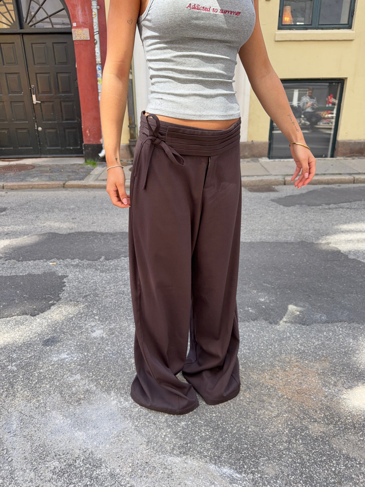 Gia Suit Pants Dark Brown