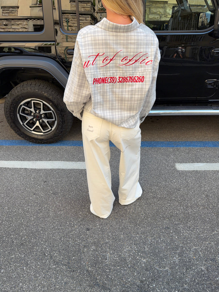 Kelly baggy denim jeans - White